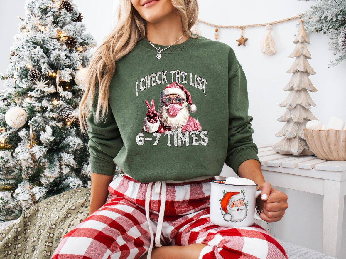 Check list 6-7 times