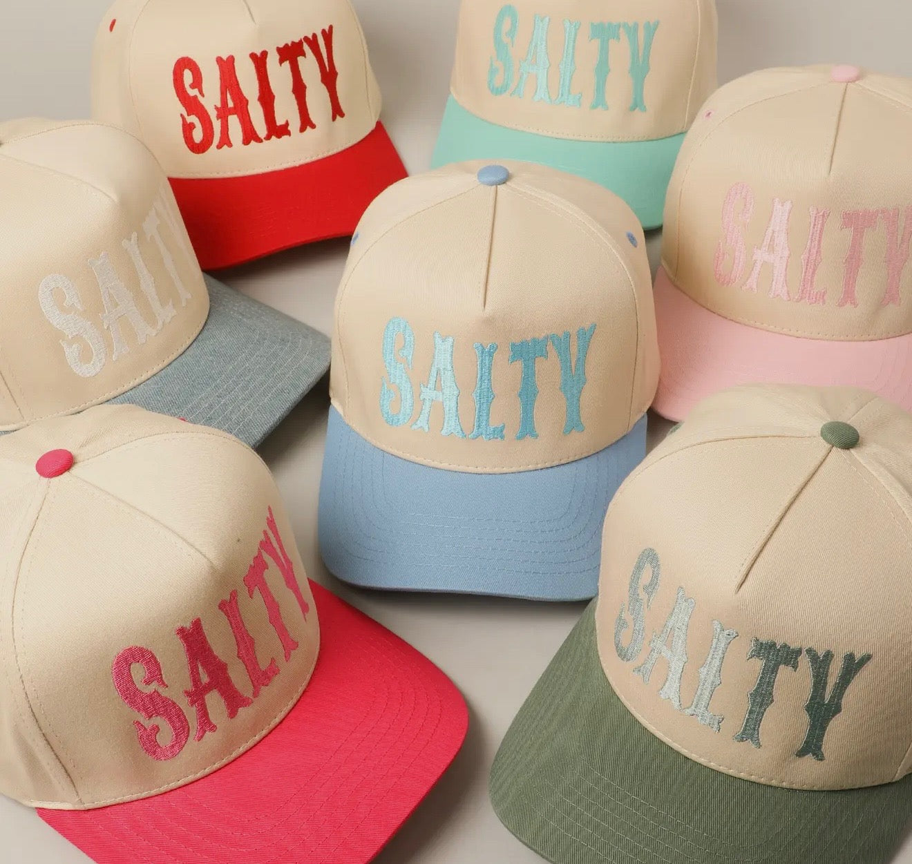 Salty Embroidered Trucker Hat
