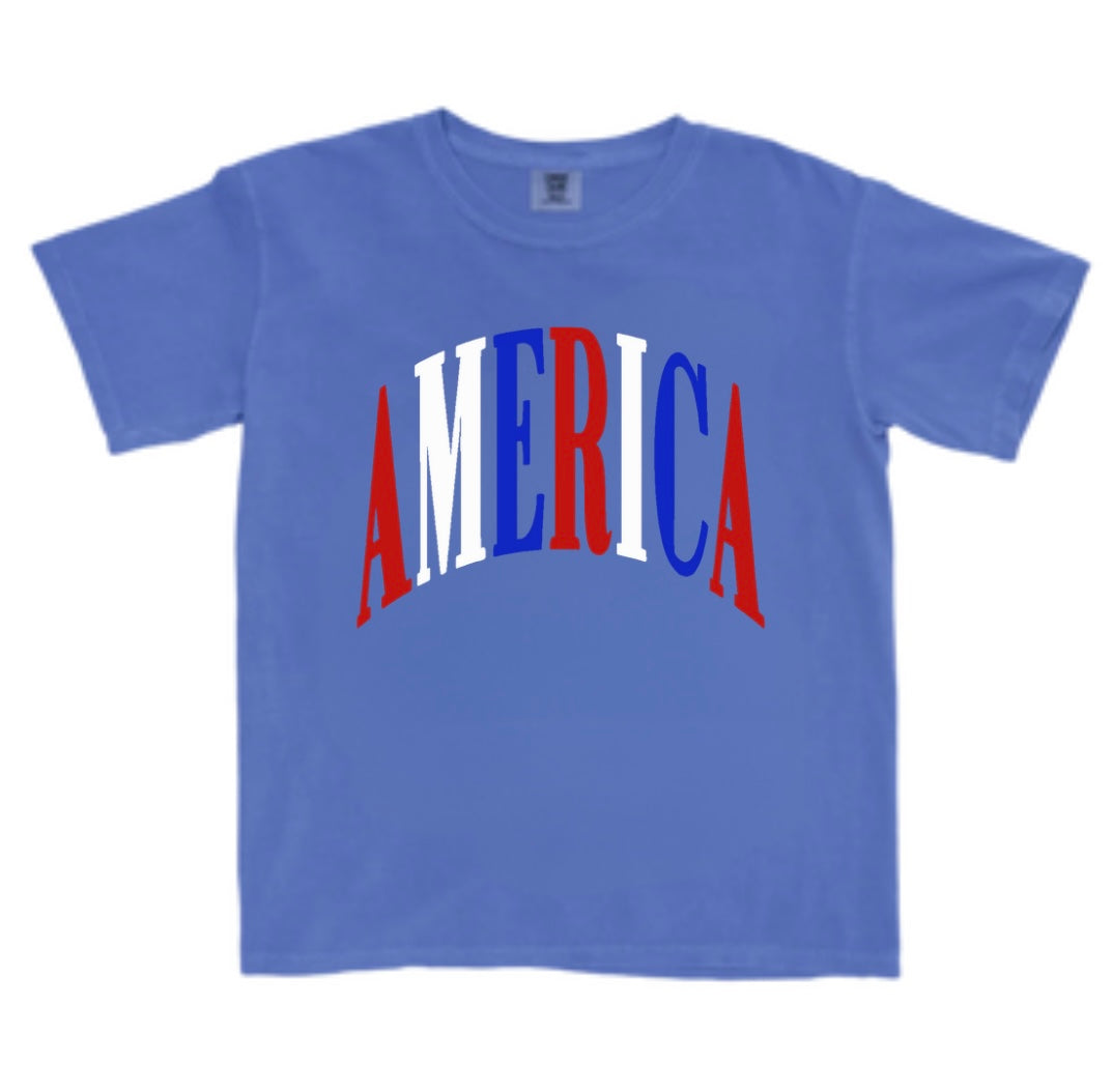 AMERICA Red, White , Blue T Shirt