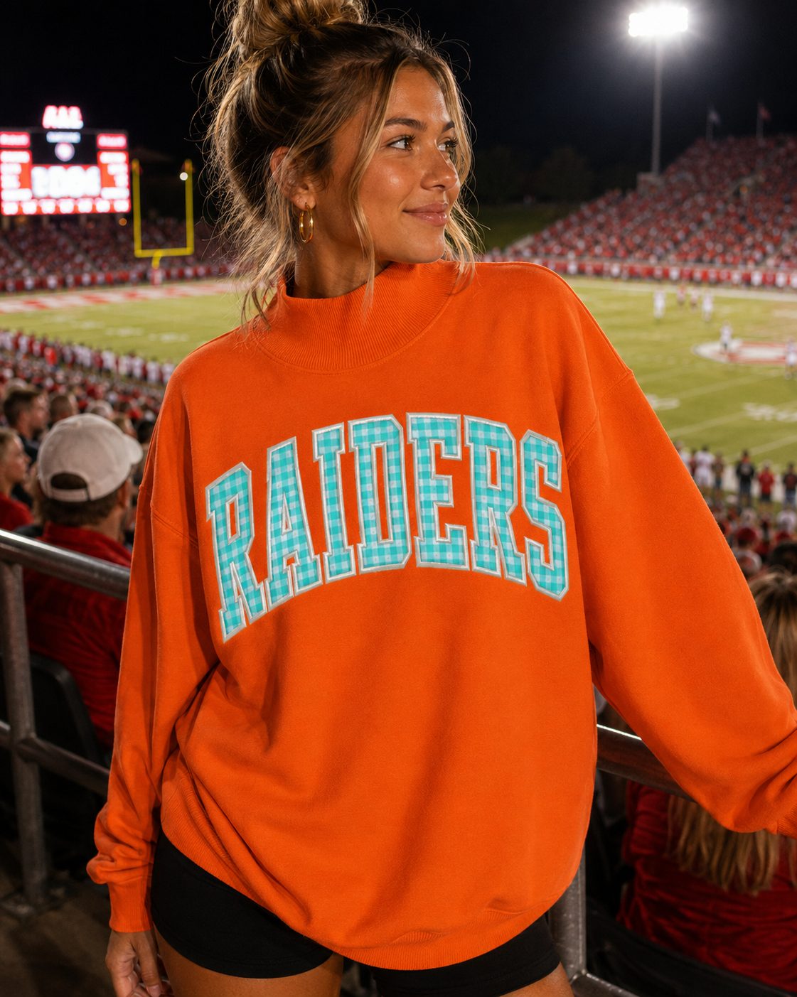 Custom embroidered mock necks
