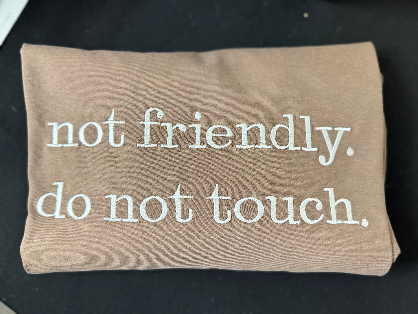 Not friendly. Do not touch. T shirt