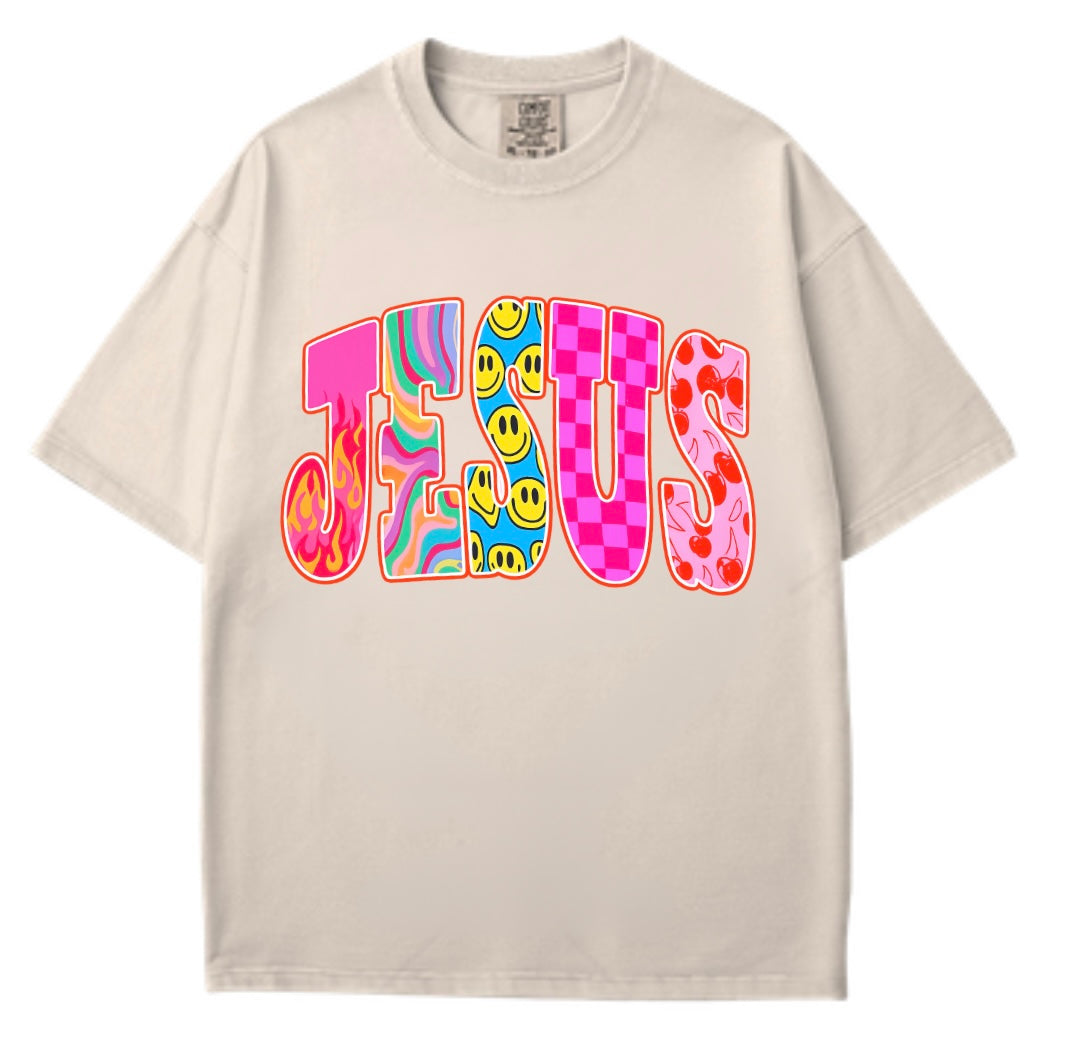 Jesus Colorful Print