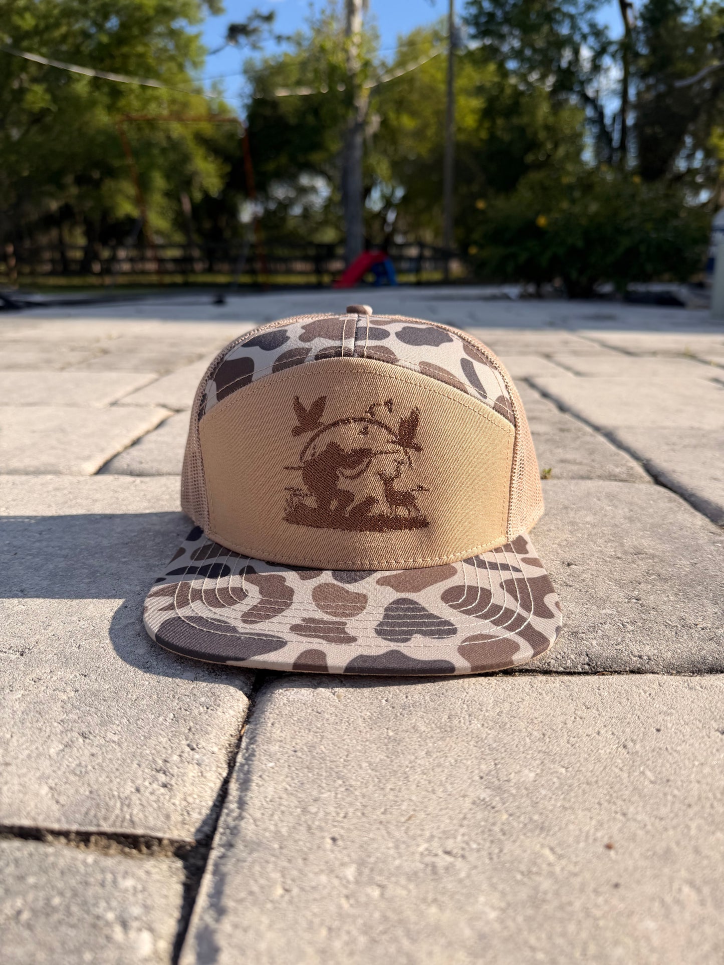 Embroidered Camo Hunting Hat