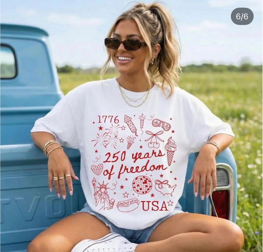 250 years of freedom tee