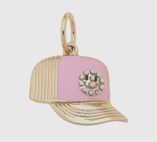 Smiley Hat Pearls Charm