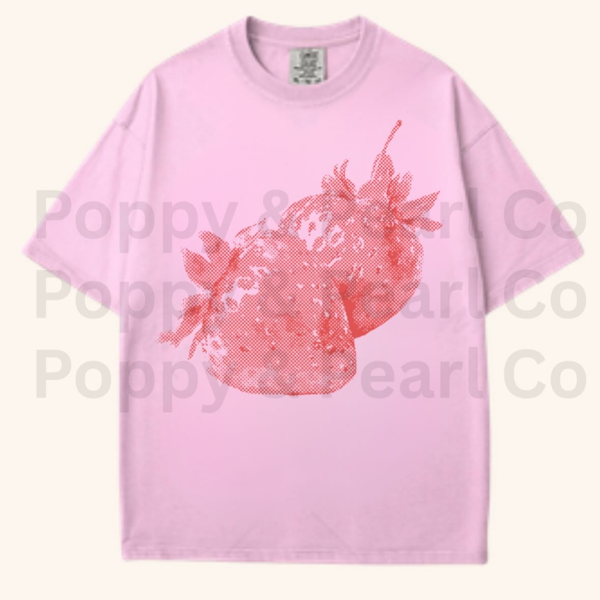 Halftone Strawberry Tees