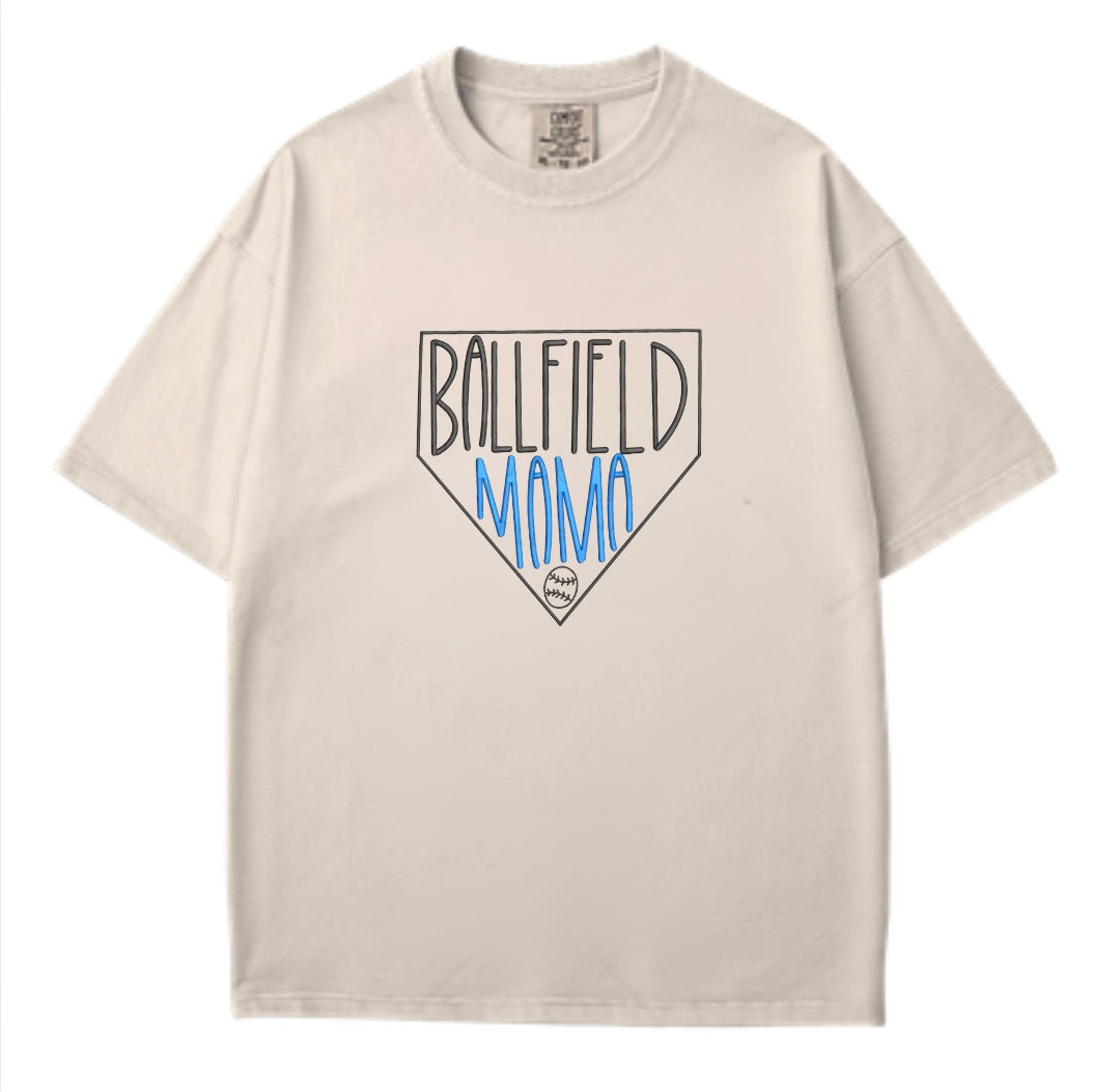 Ballfield Mama Embroidered Shirt