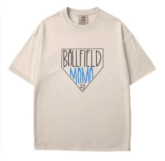 Ballfield Mama Embroidered Shirt