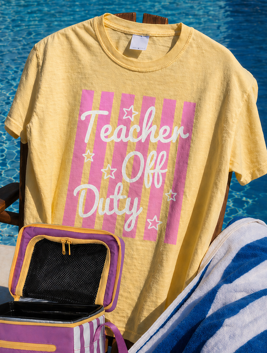 Teacher off Duty tee