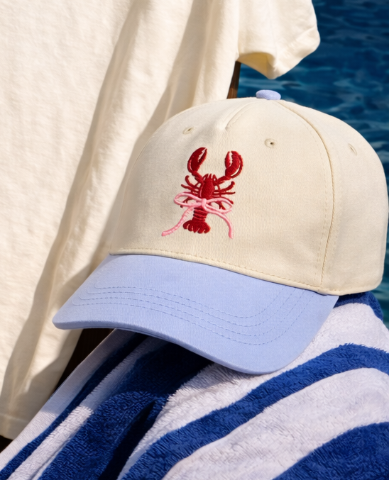 Lobster Bow Embroidered Hat