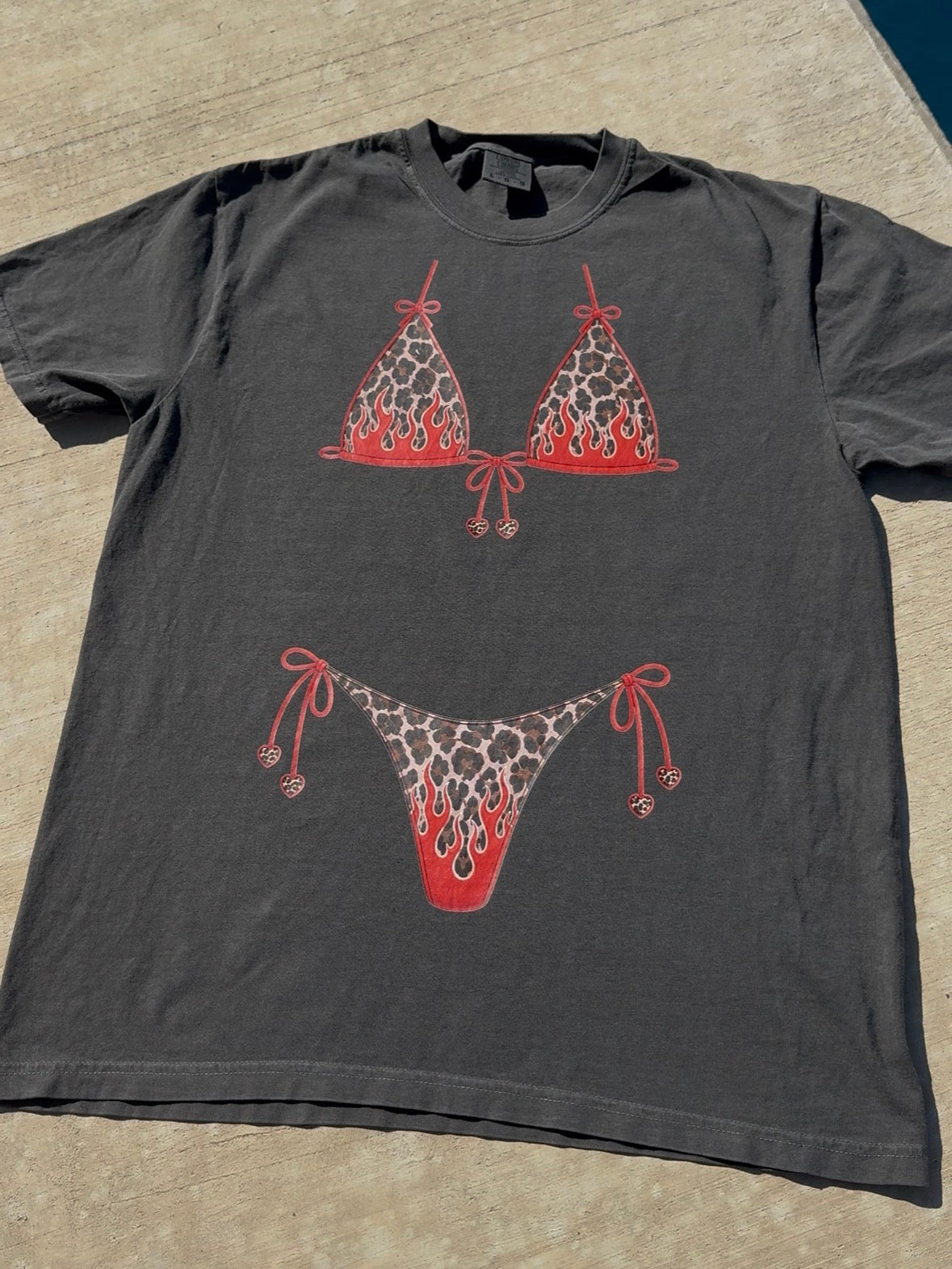 Cheetah Flame Bikini Tee