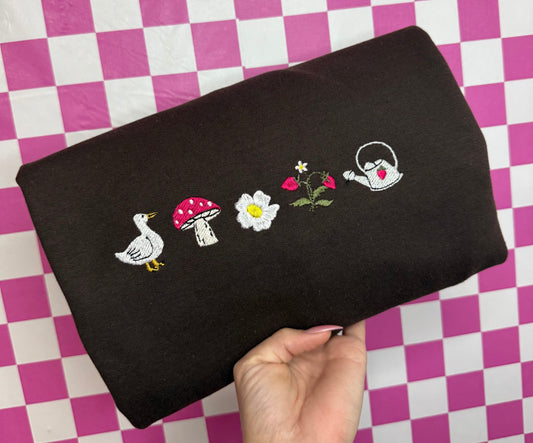 Spring Embroidered Sweatshirt