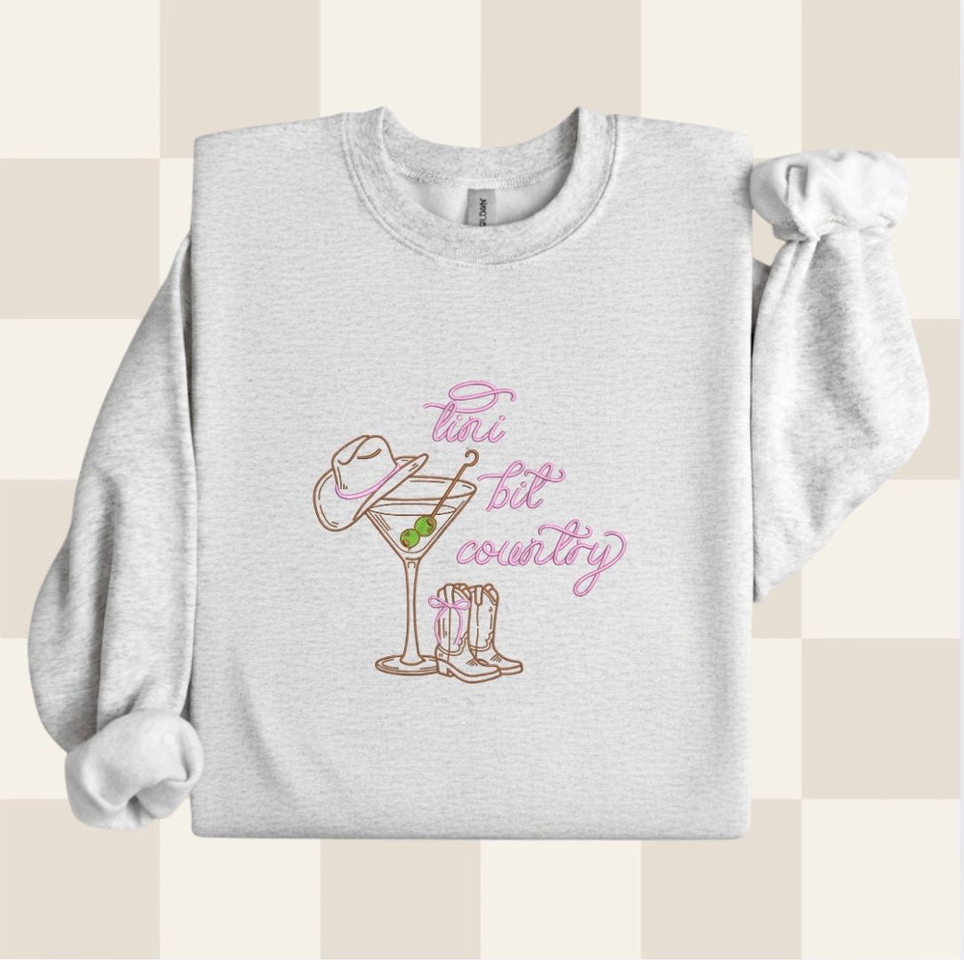 Tini bit country embroidered sweatshirt