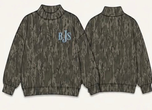 Pre-Order 8/25/15 Camo Mockneck custom embroidery.