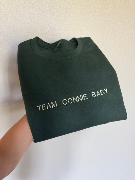 Team Connie Baby Embroidered Sweatshirt