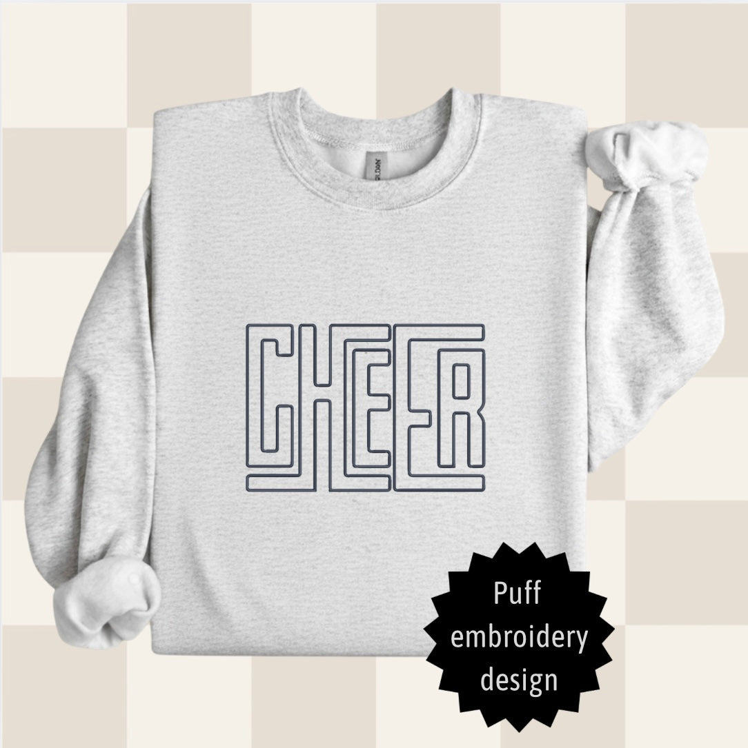 Cheer Puff Embroidered Sweatshirt