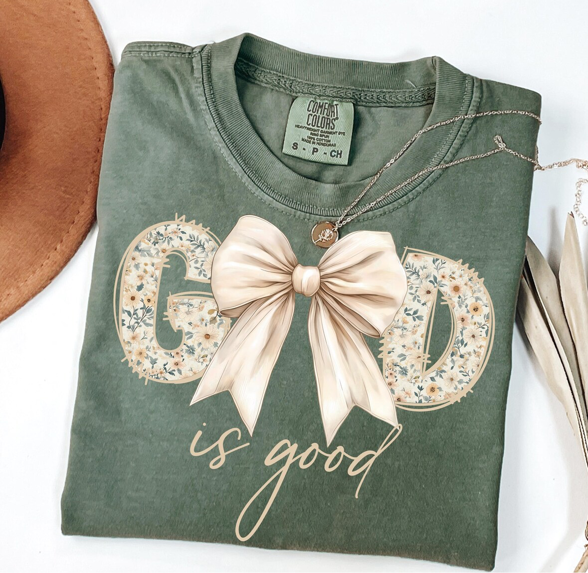God is Good Bow T Shirt