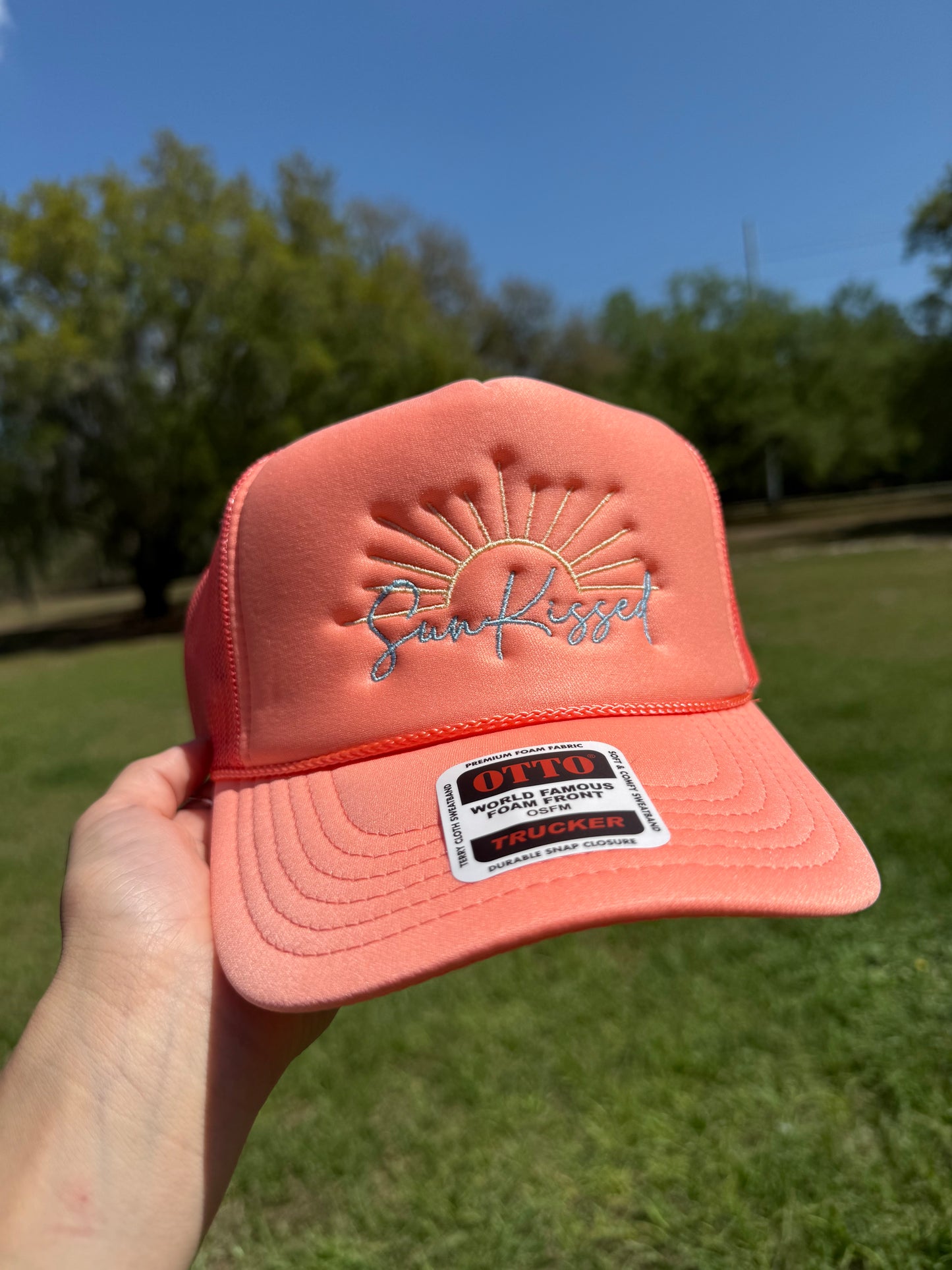 Sun-kissed Embroidered Foam Trucker hat