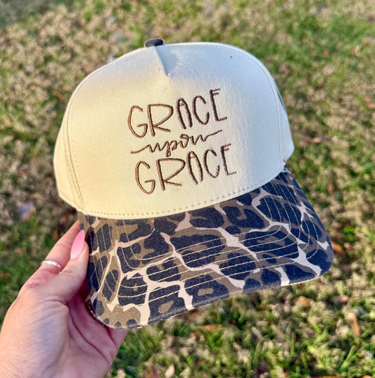 Grace upon Grace Embroidered Hat
