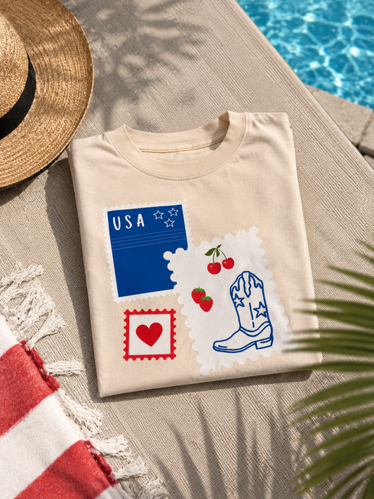 USA Stamps Tee