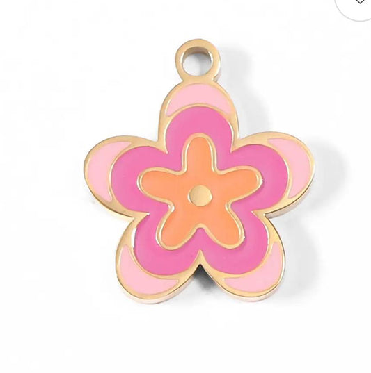 Retro Flower Charm