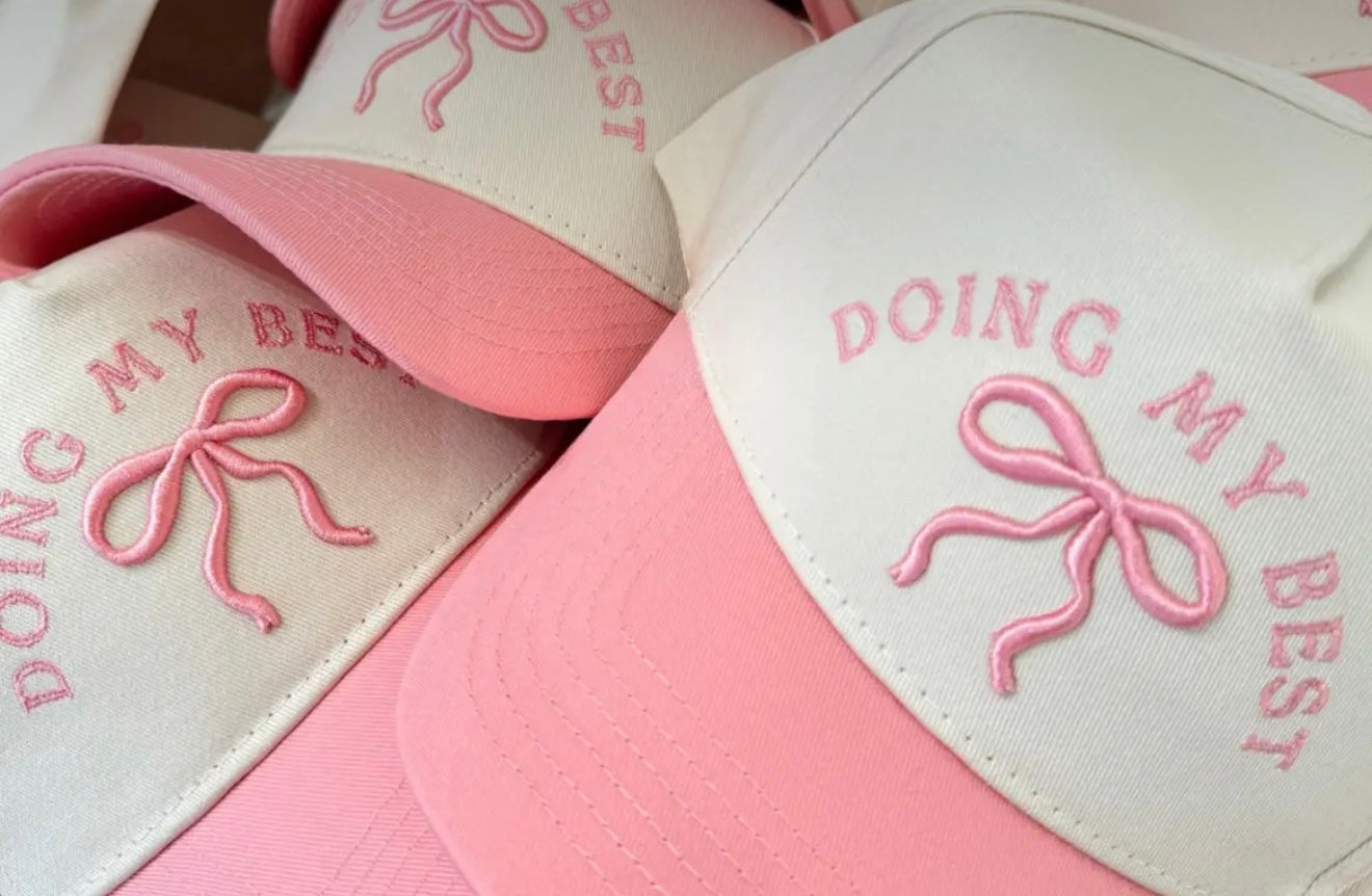 Doing my best Embroidered Trucker