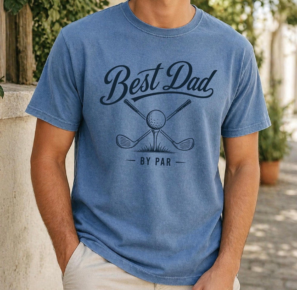 Best Dad by Par t shirt