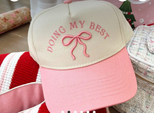 Doing my best Embroidered Trucker