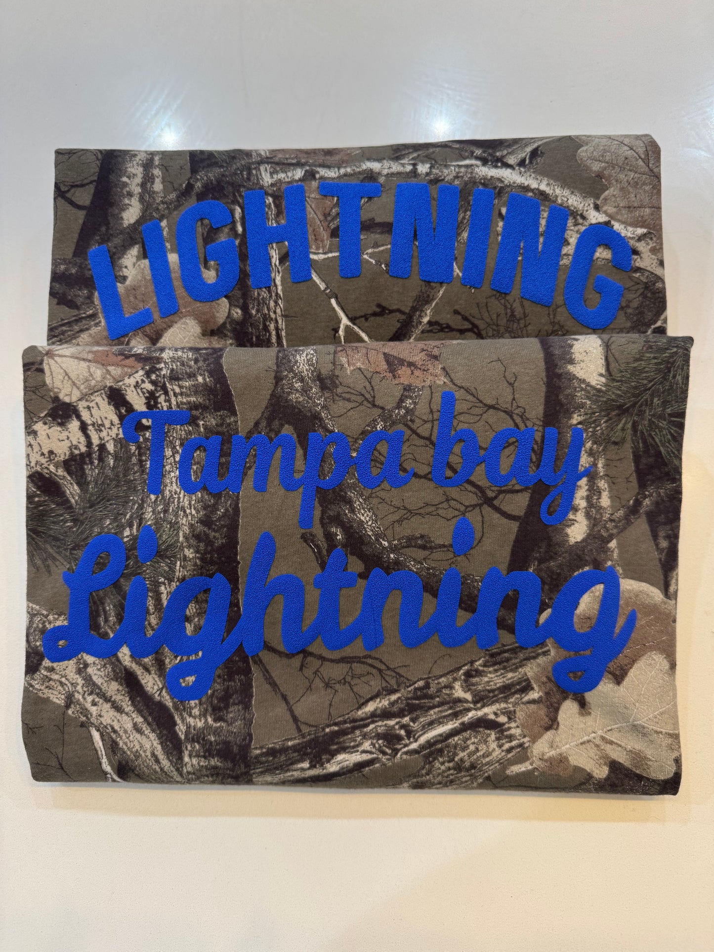 Oversized Tampa Bay Lightning Camo T Shirt