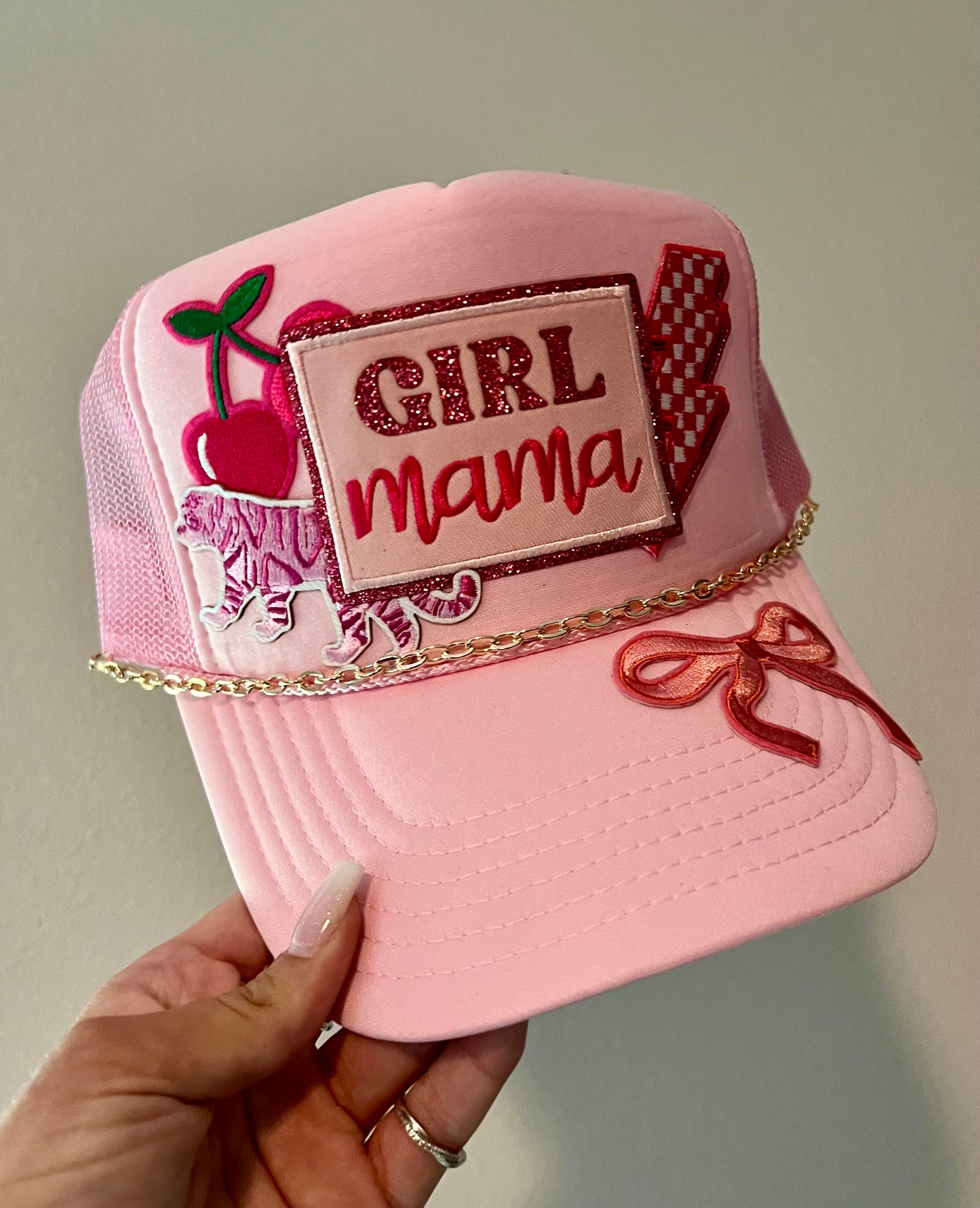Girl mama patch hat
