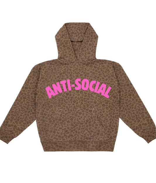 Anti-Social Leopard Hoodie