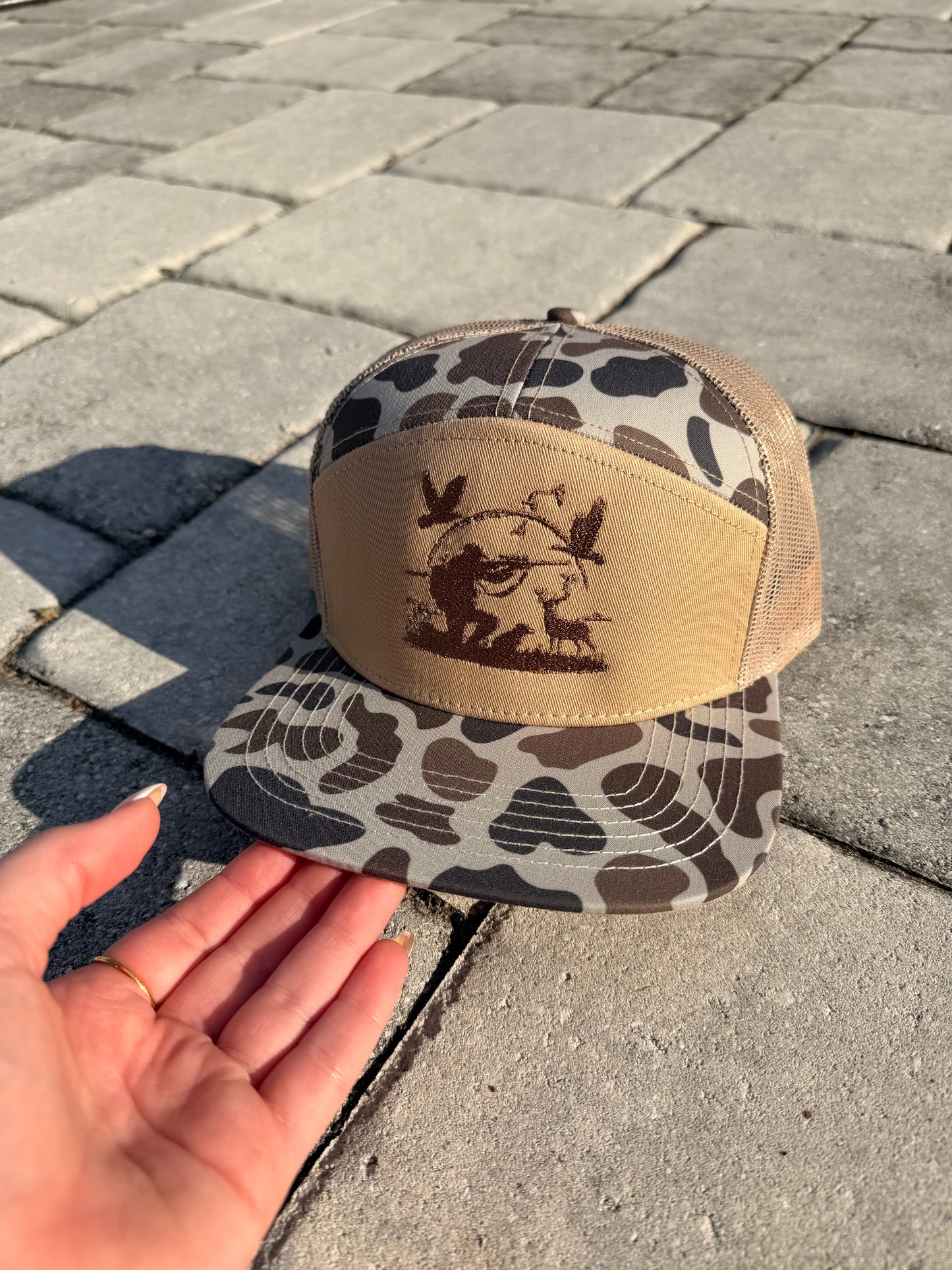 Embroidered Camo Hunting Hat