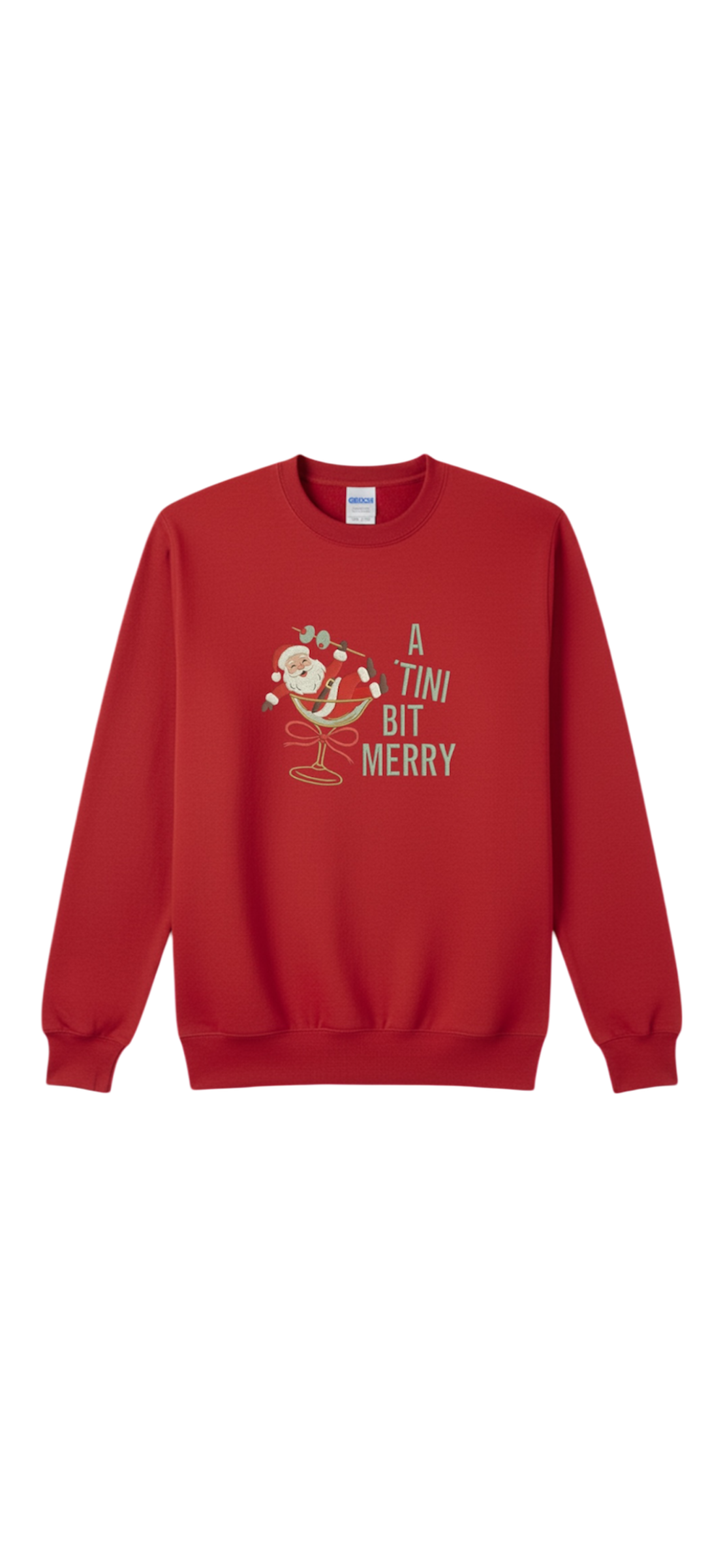A Tini Bit Merry Embroidered Sweatshirt
