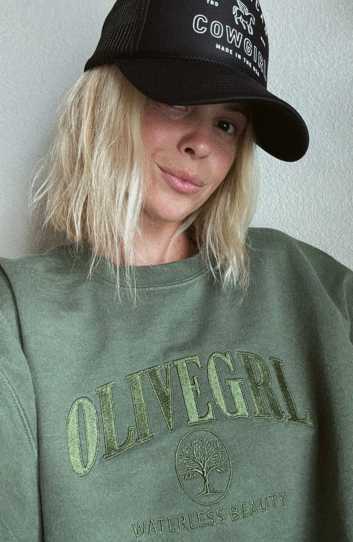 Pre-order -OLIVEGRL Embroidered Crewneck-ships week of November 10