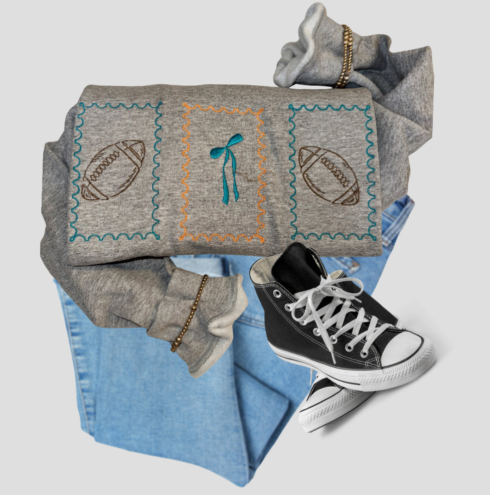 Football Stamps Embroidered