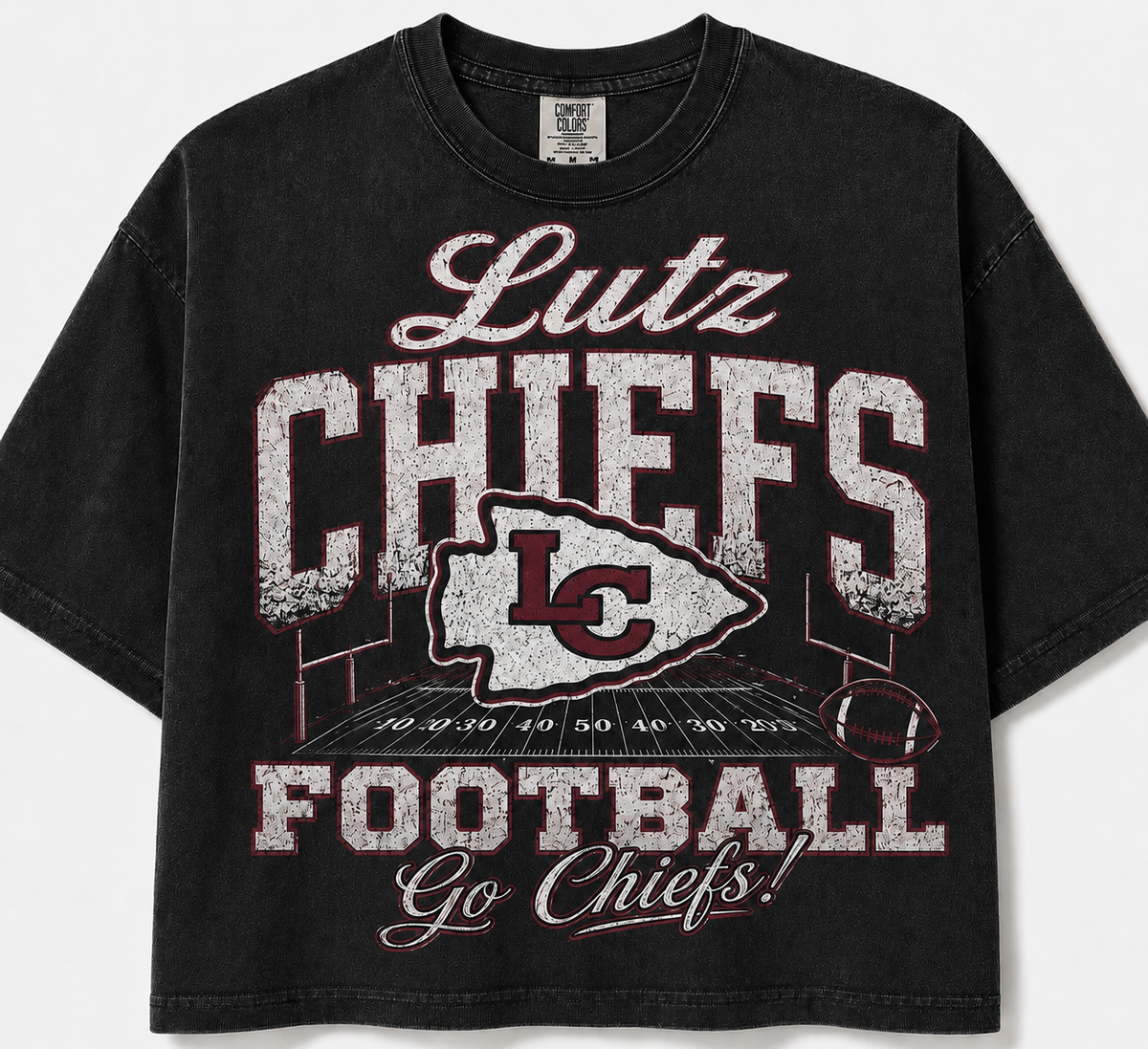Lutz Chiefs vintage boxy crop
