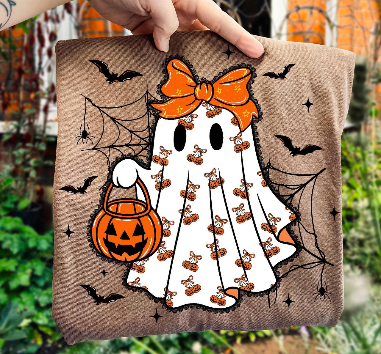 Pumpkin Ghost T Shirt