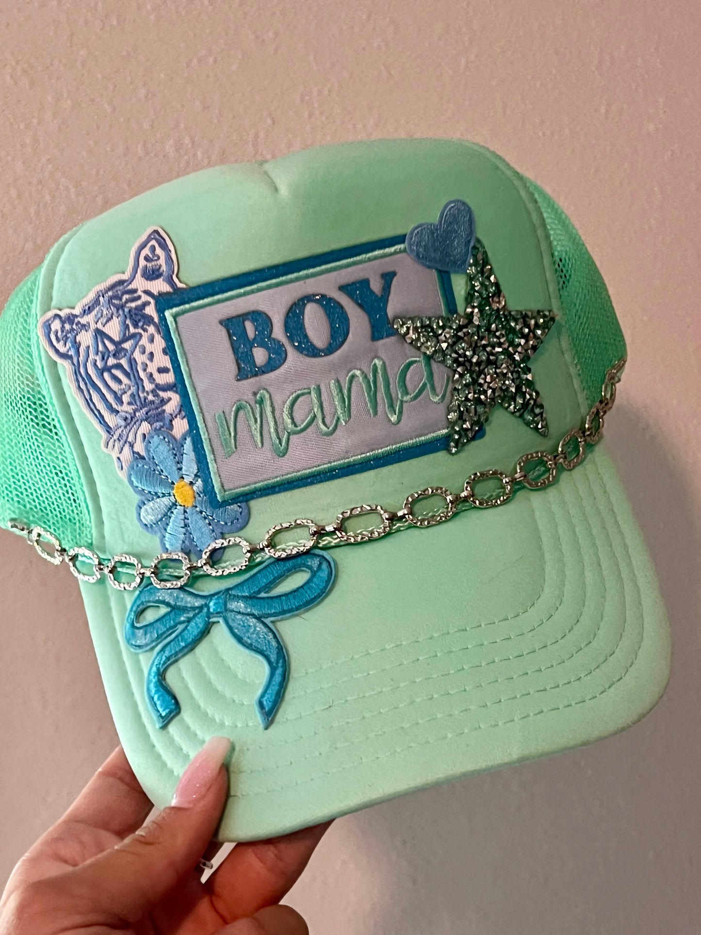 Boy mama patch hat