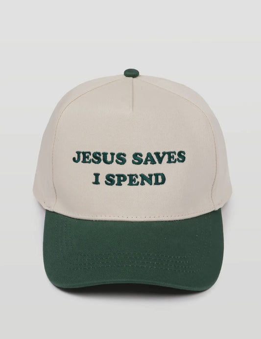 Jesus Saves I Spend Trucker hat