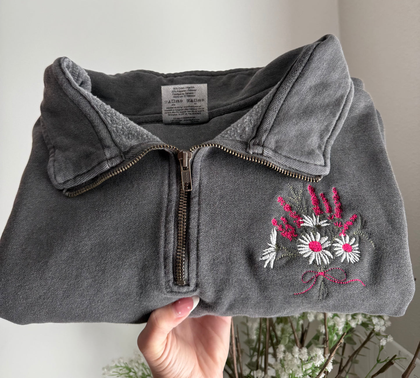 Wild Flower 1/4 zip