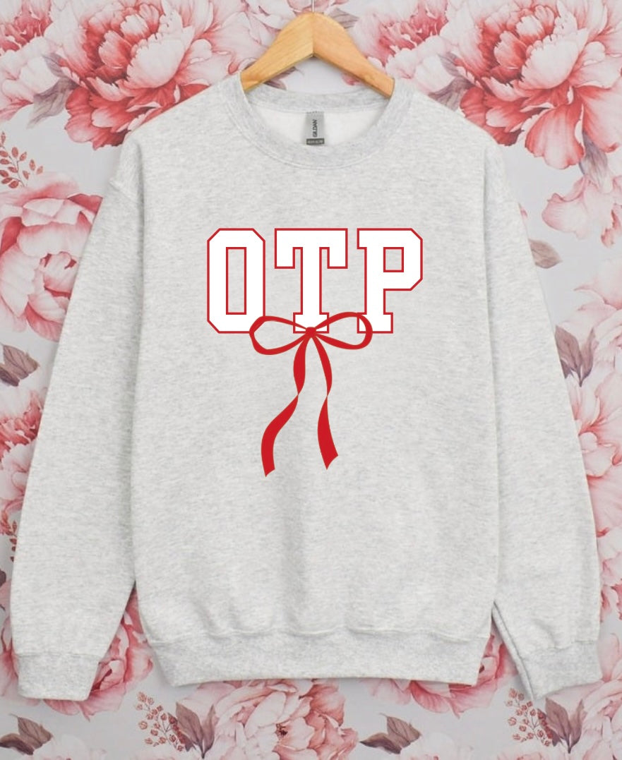 OTP Red Bow Sweatshirt