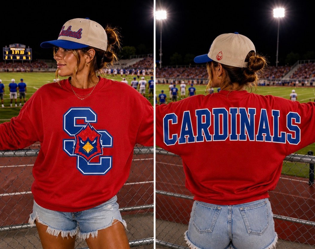 Sabine Cardinals Spirit Crewneck
