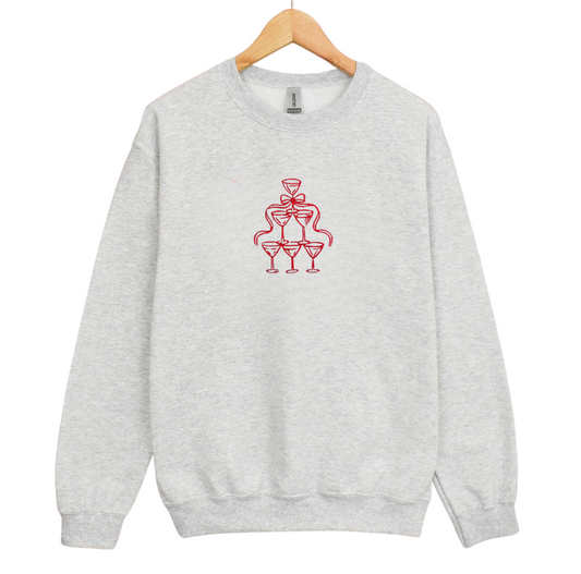 Embroidered champagne Tower