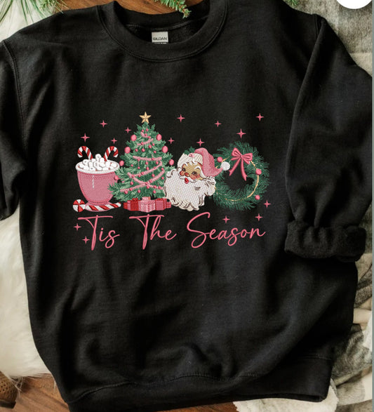 Tis the Season Embroidered Sweatshirt