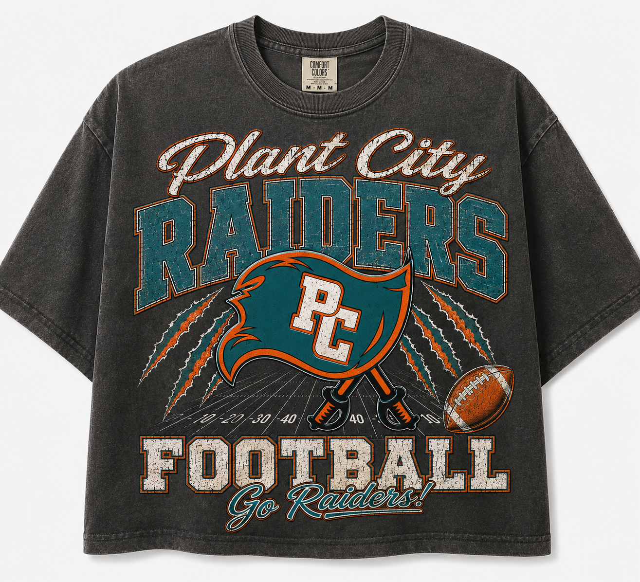 Pc Raiders Football Boxy Crop