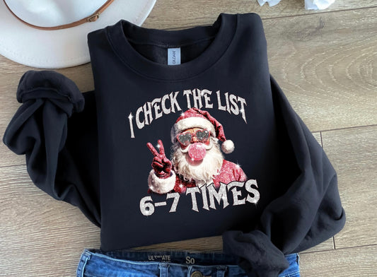 Check list 6-7 times