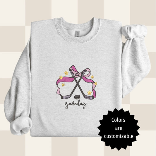 Hockey Embroidered Sweatshirt