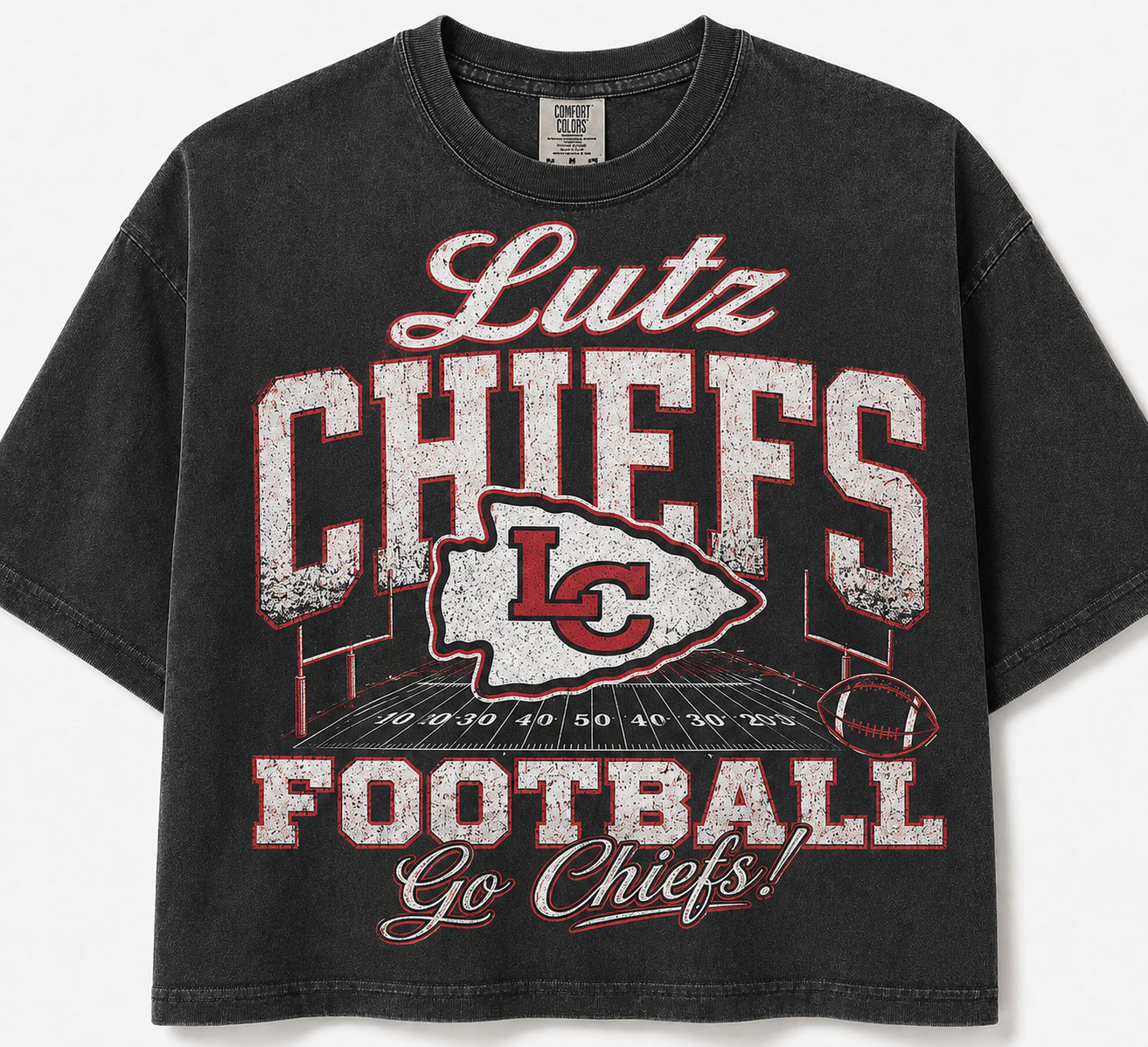 Lutz Chiefs vintage boxy crop