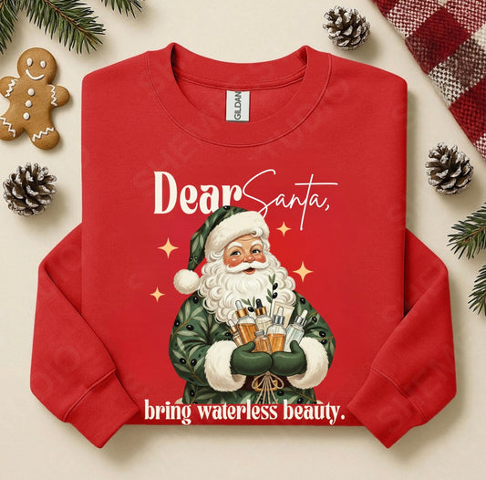 Dear Santa Bring Waterless Beauty