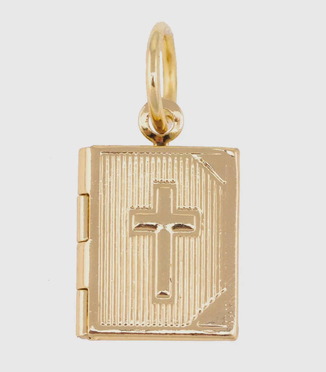 Gold Bible Charm